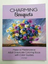 Livro para pintar Charming Bouquets