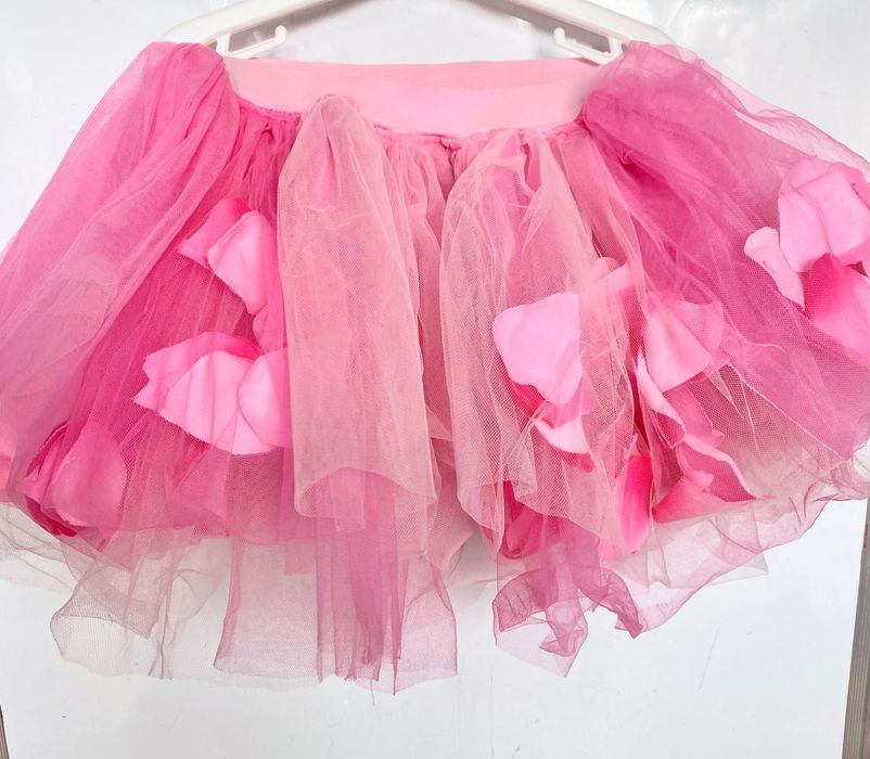 Spódnica popatu z płatkami MEGA ilośc tiulu
