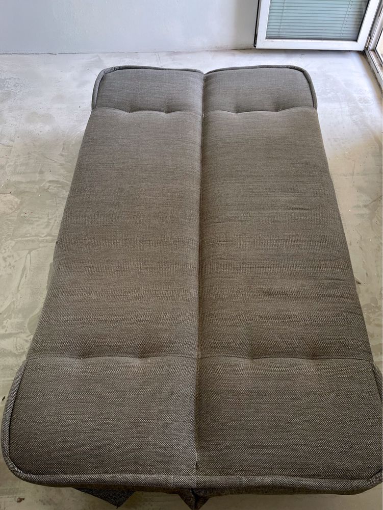 Wersalka rozkladana szara 200 cm