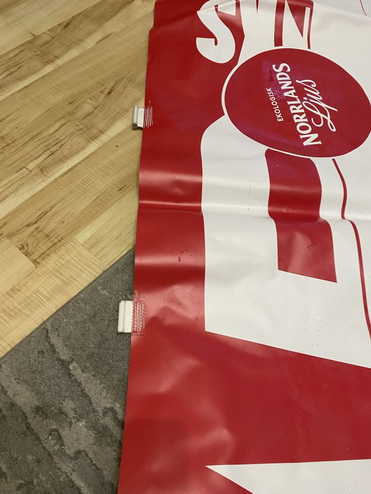Baner plandeka 1,2 x 3 m