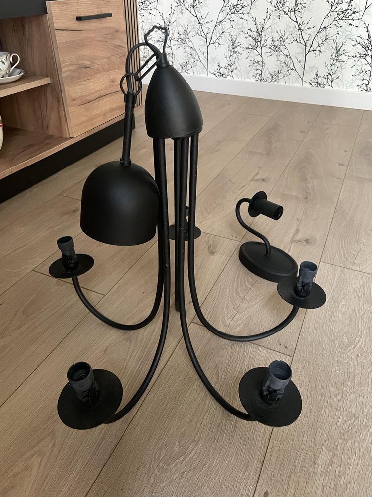 Lampa sufitowa czarna
