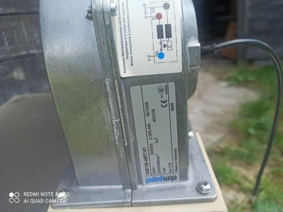 Центробежный вентилятор Ebmpapst G2E120-AR77 - 01