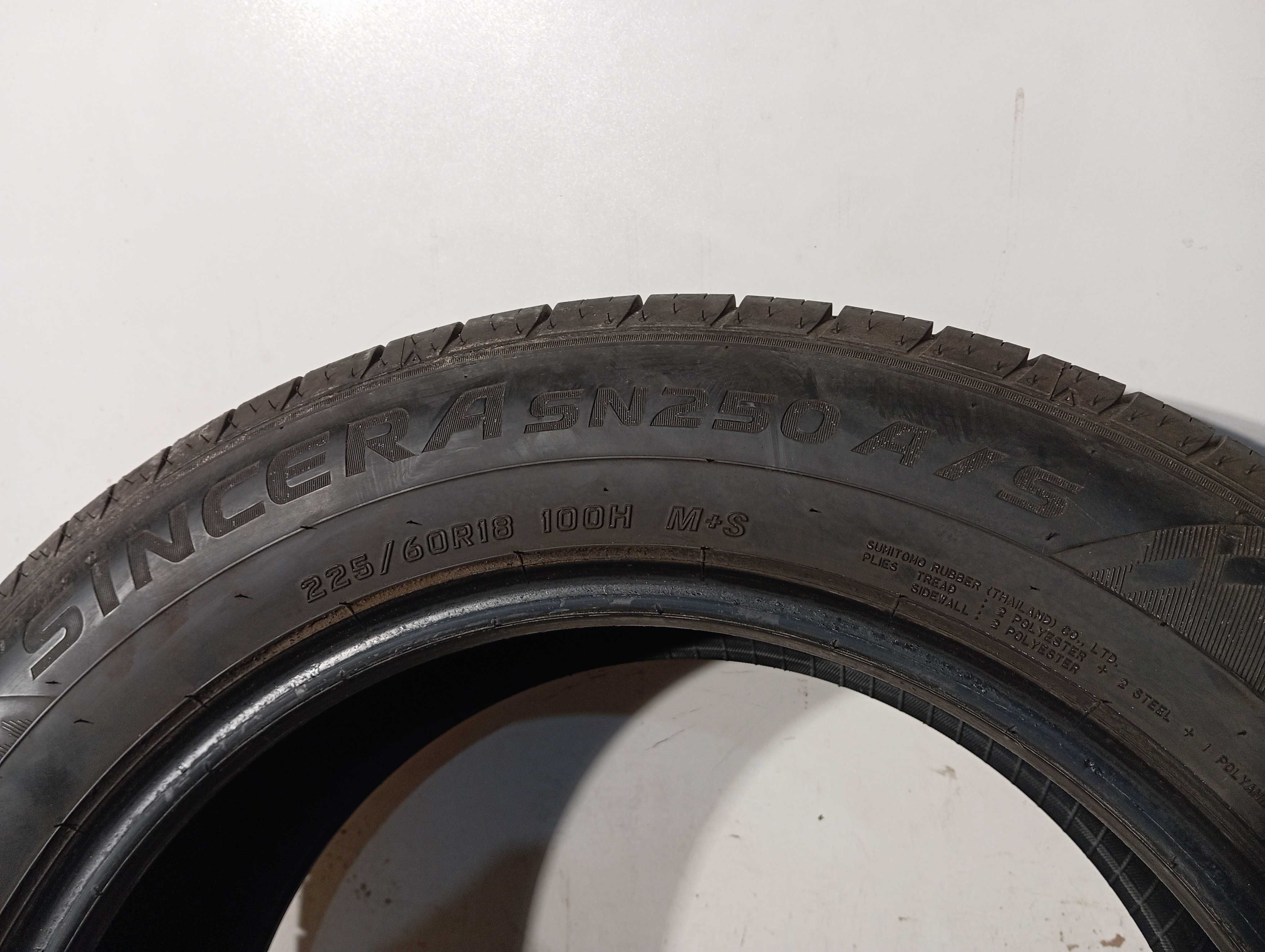 1x 225/60 R18 100H Falken Sincera SN250 A/S 2022r 5mm