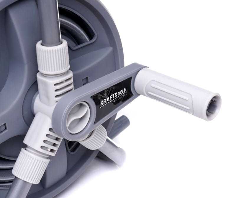 KRAFT&DELE Wąż Stojak Ogrodowy Zwijany Na Bębnie 20m 3/4" KD2079