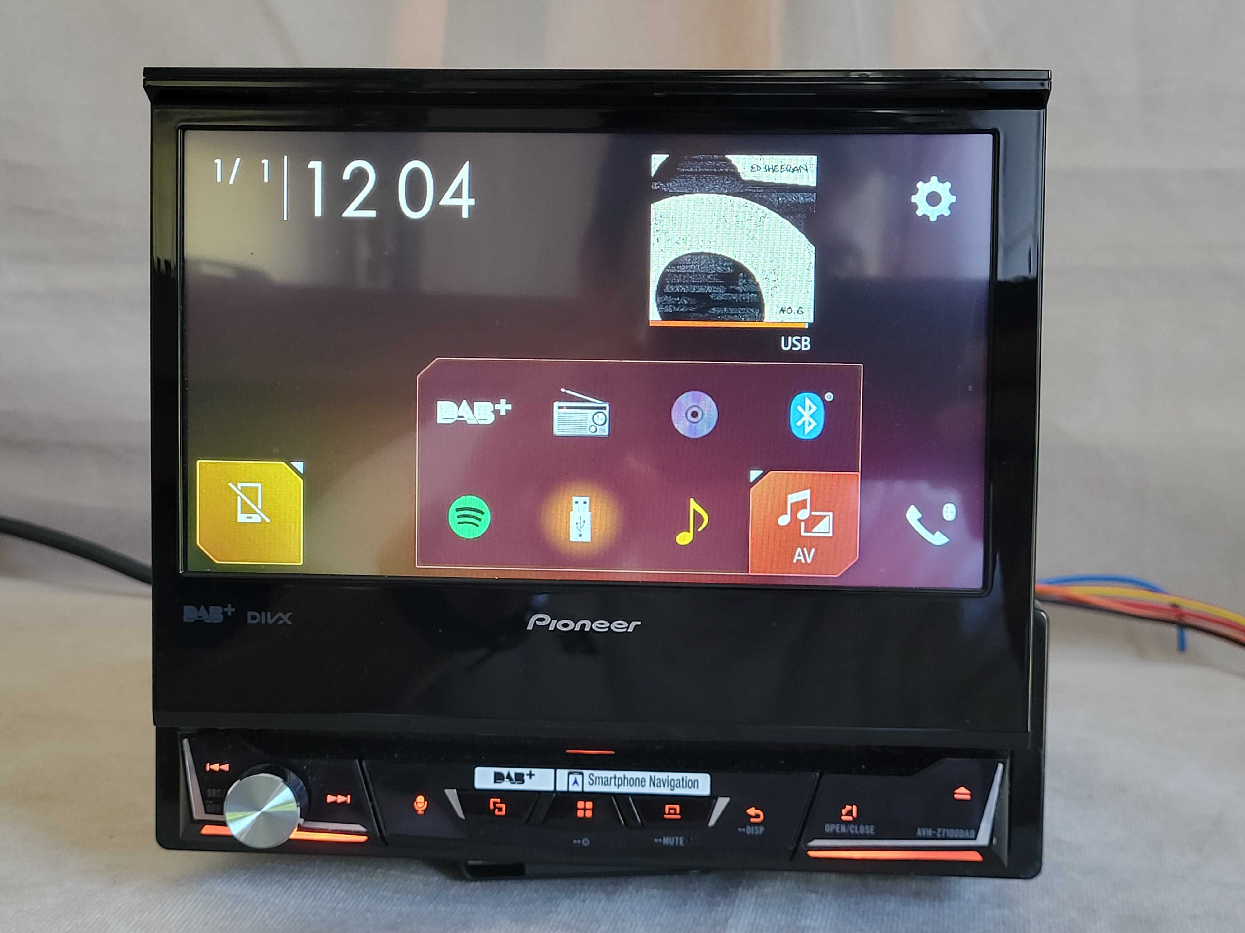 Pioneer AVH-Z7100DAB Bluetooth DVD/USB Android Auto CarPlay Komplet