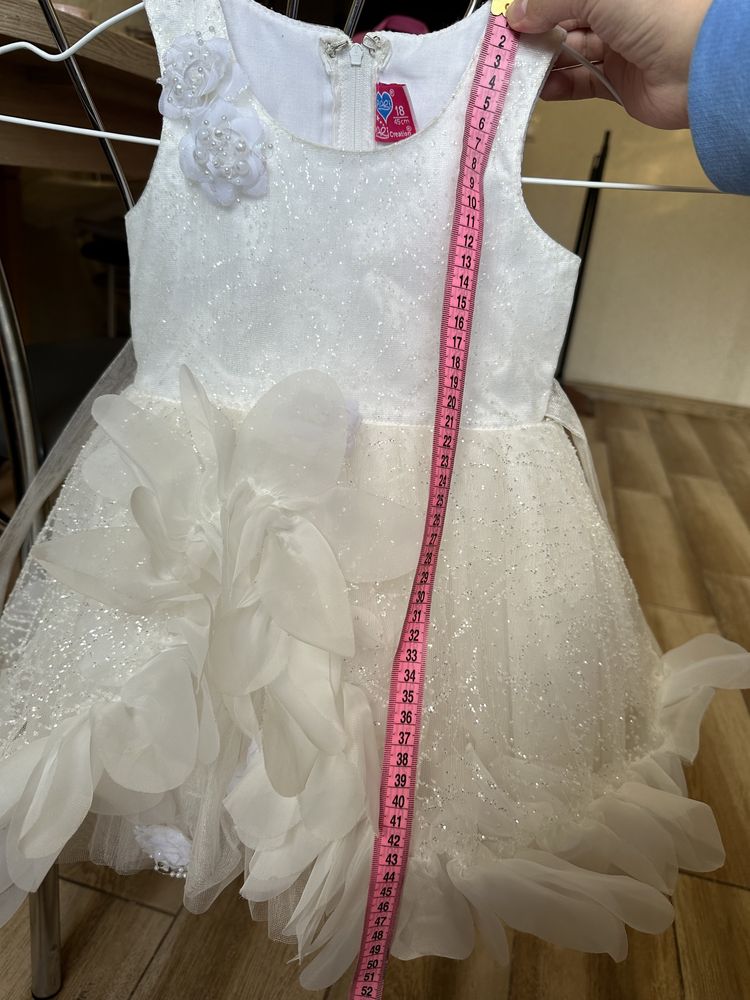 Платье праздничное шикарное на 1-2-3 года люкс 86-92-98 бальное сукня