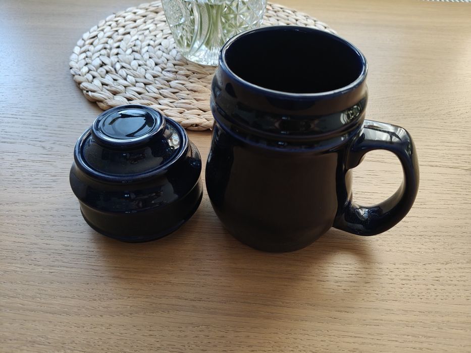 Kufel i cukiernica PRL chyba Wołomin