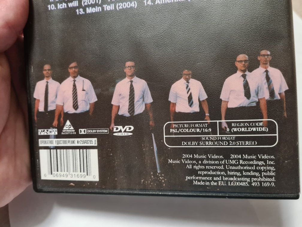 Лицензионный DVD Rammstein Videography 1995-2004 Официальные Клипы