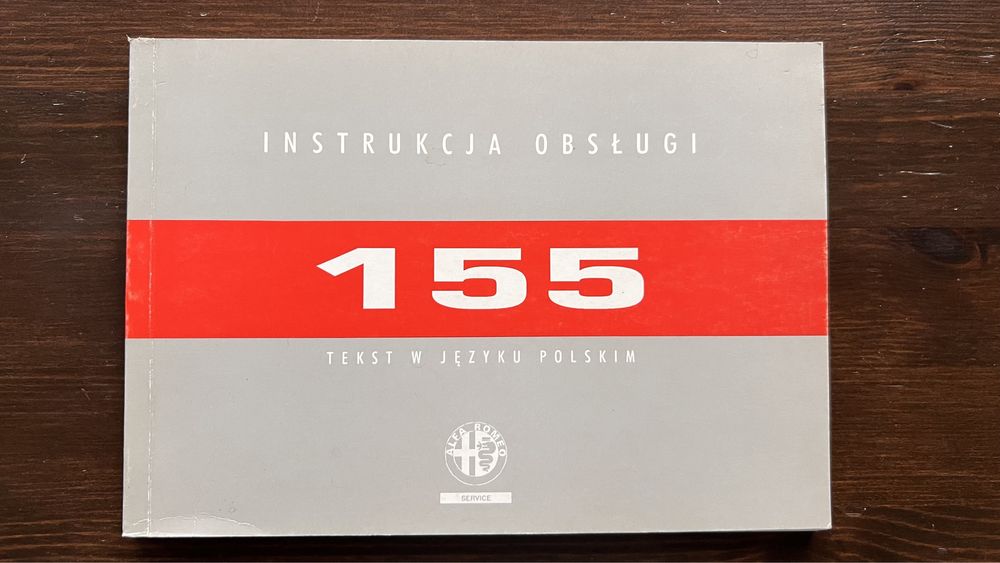 Nowa, Oryginalna  instrukcja obsługi Alfa Romeo 155