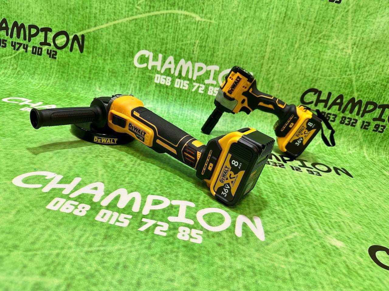 Набор 2в1 DeWALT Болгарка DCG405 9000об/хв Гайковерт DCF922 447Nm 36V