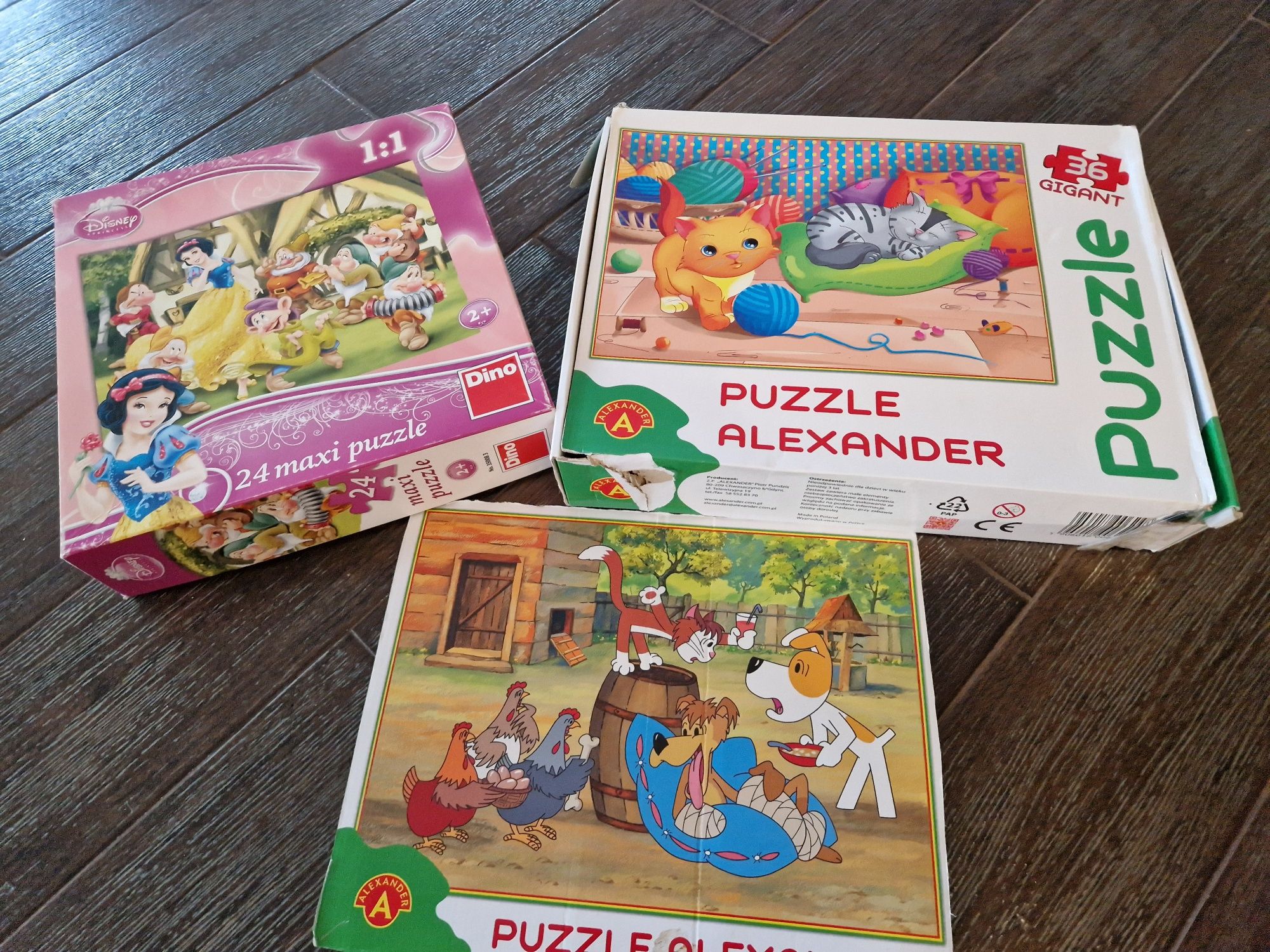 3 x puzzle dla 2-3 latka