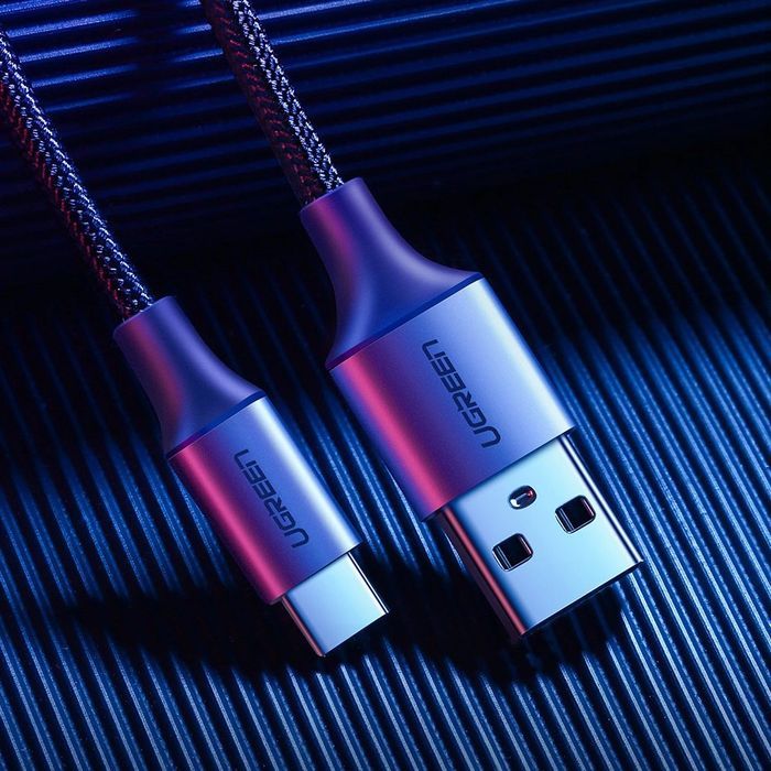 Ugreen kabel przewód USB - USB Typ C Quick Charge 3.0 3A 1m szary