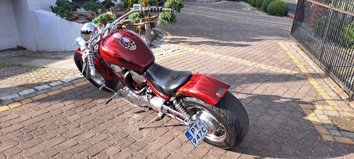 SUZUKI intruder 1400 jedyny taki Custom Bobber szerokie Koła aerograf
