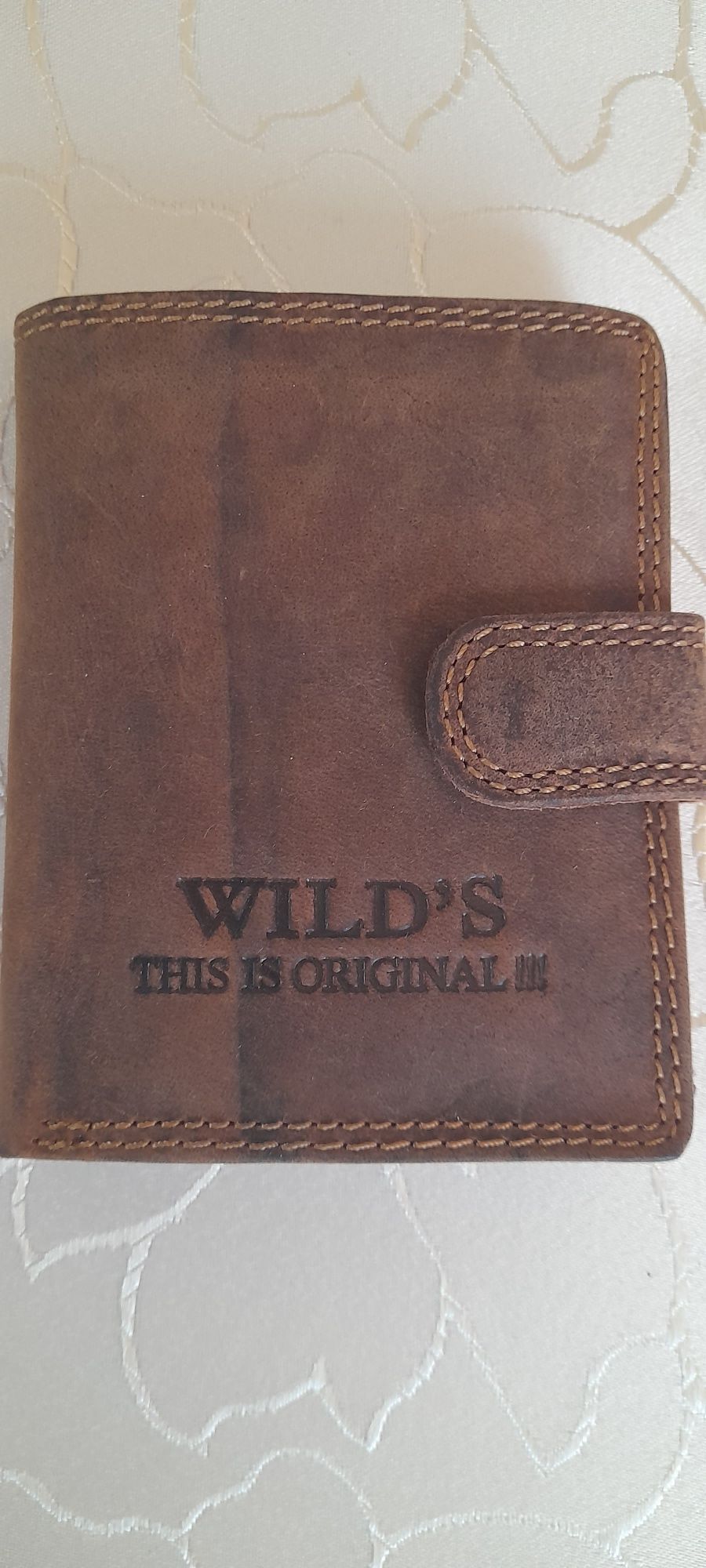 Portfel skórzany z zapięciem Wilds