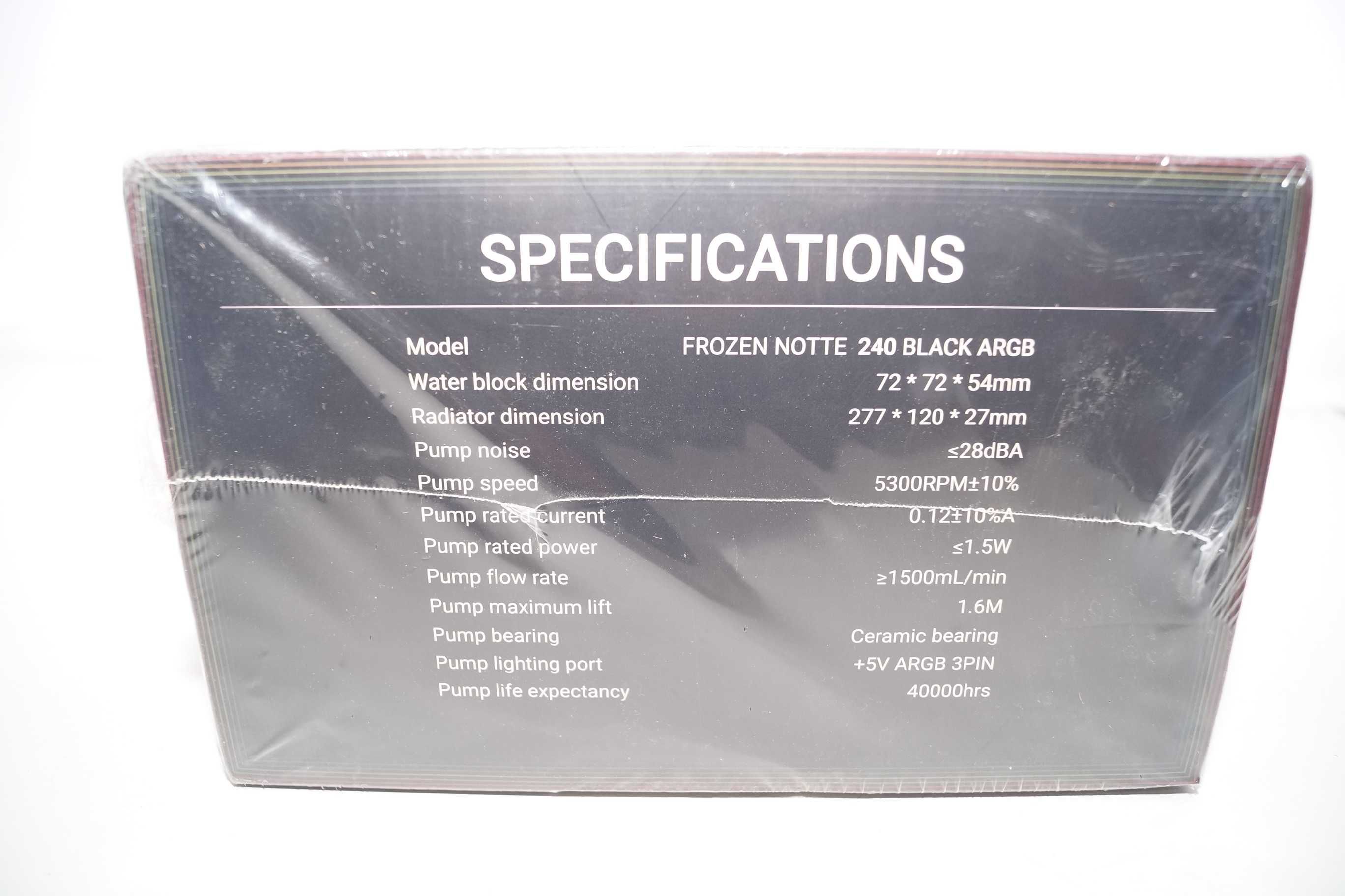 Thermalright Frozen Notte 240 Black ARGB chłodzenie wodne CPU