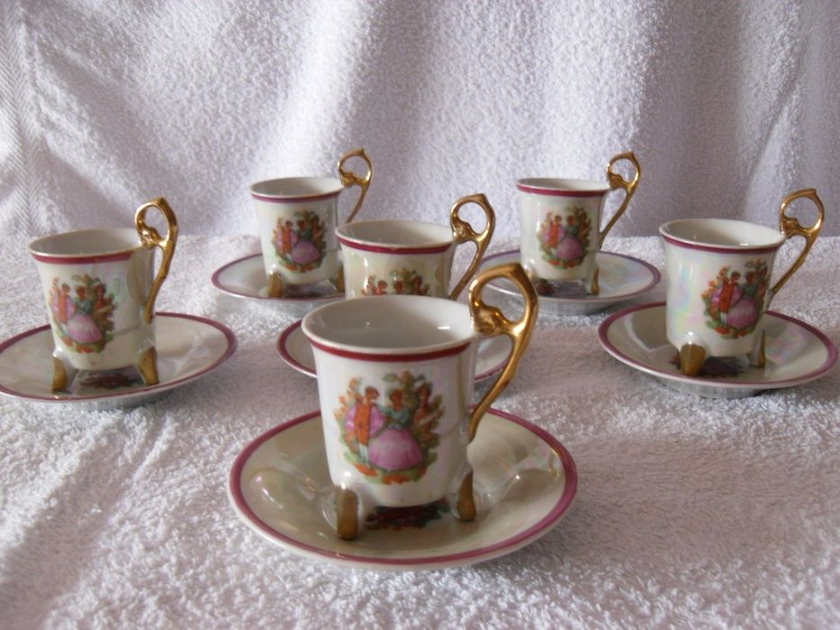 Conjunto de 6 chávenas de café