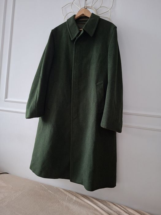 Kolekcjonerski ciemno zielony płaszcz Lodenfrey Vintage