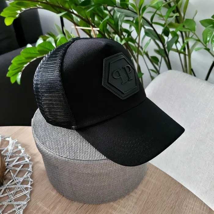 Czapka z daszkiem czarna unisex Philipp Plein