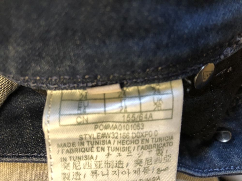 Spodnie damskie jeans Guess Rocket skinny 24 xxs xs Nowe rurki