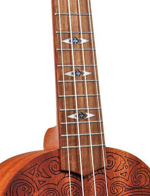 Ukulele Sopranowe MELLOW ET-1 MASK + Stroik kostki chwyty HIT