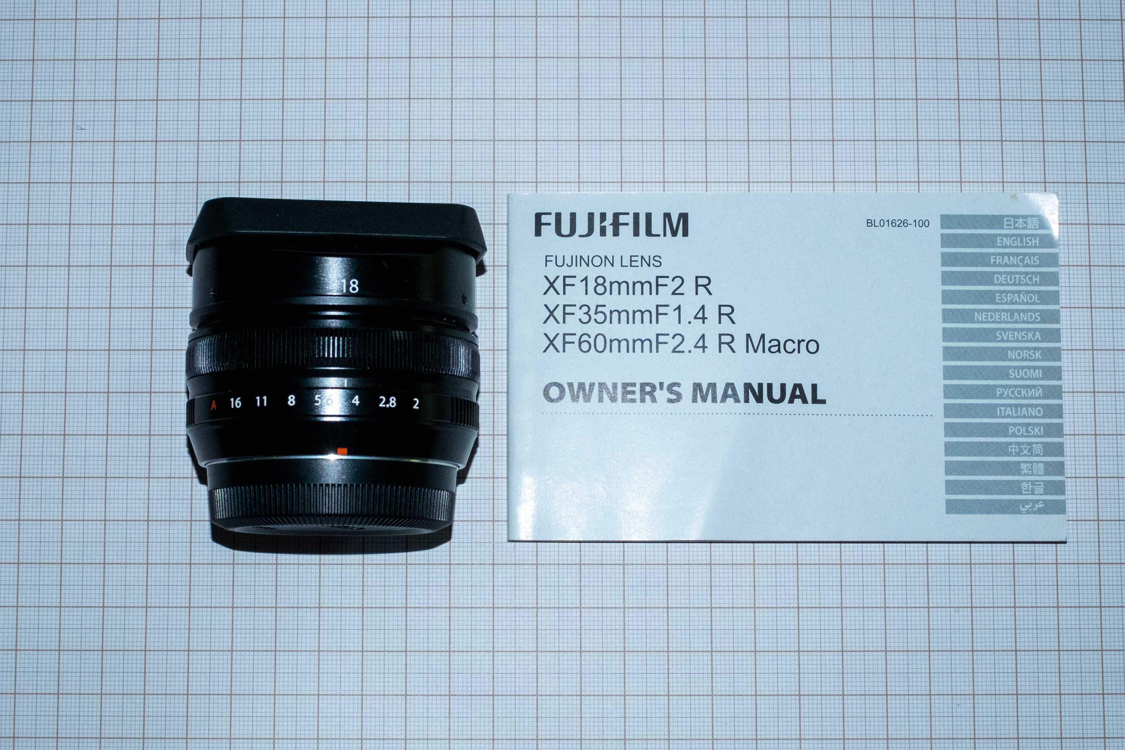 Fujinon XF18mm F2 R w IDEALNYM stanie!!