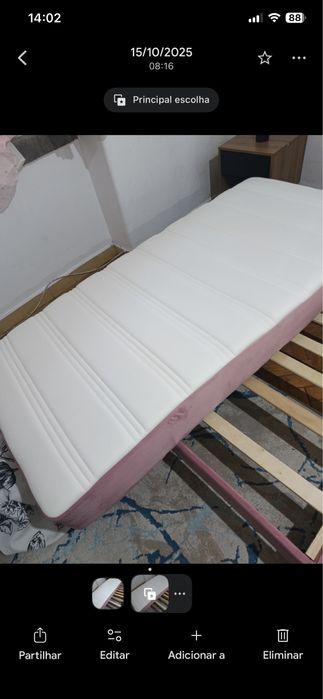 2 camas de meninas rosa veludo solteiro