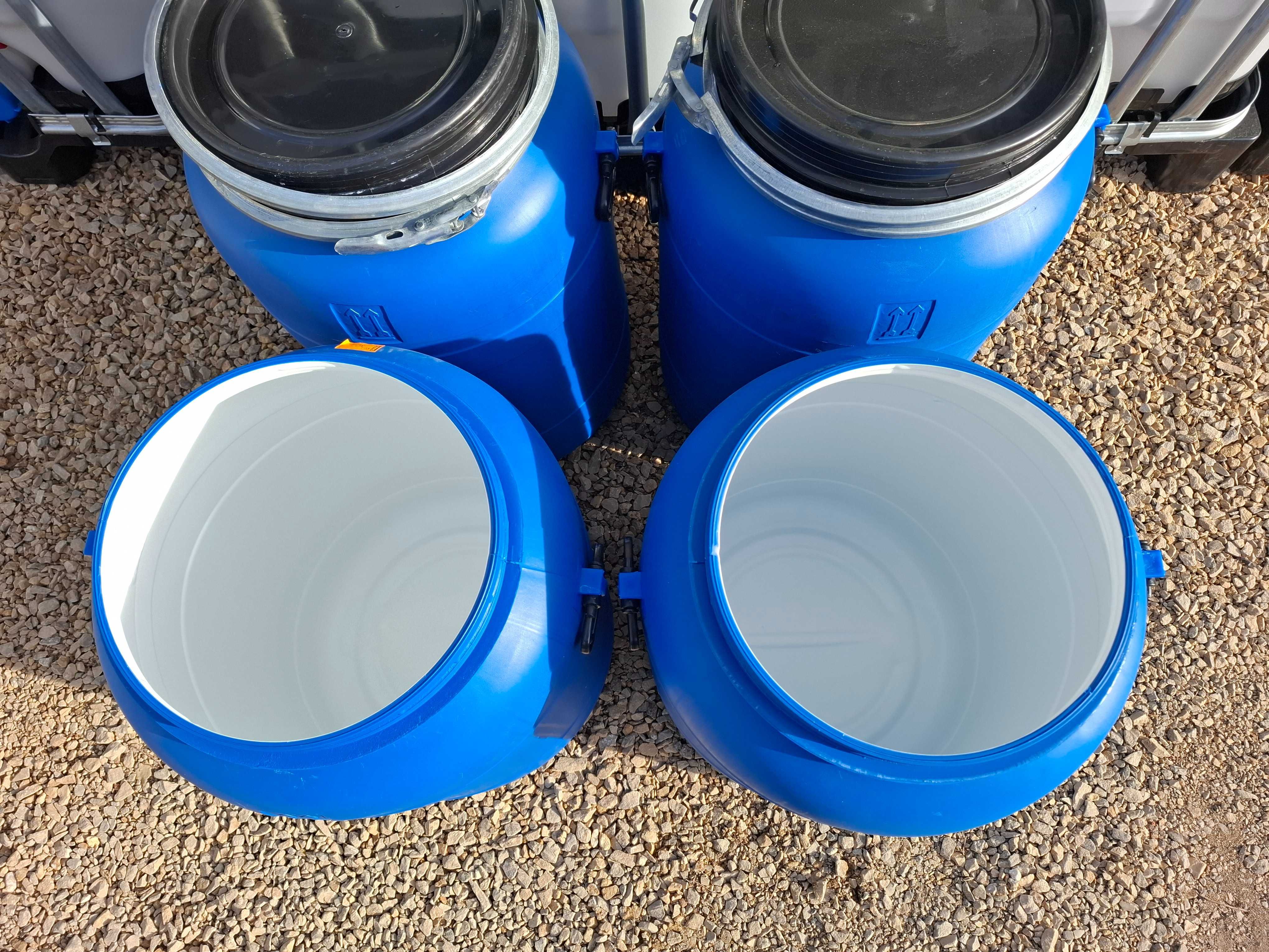 Beczka plastikowa 80l Biały teflon Spożywka