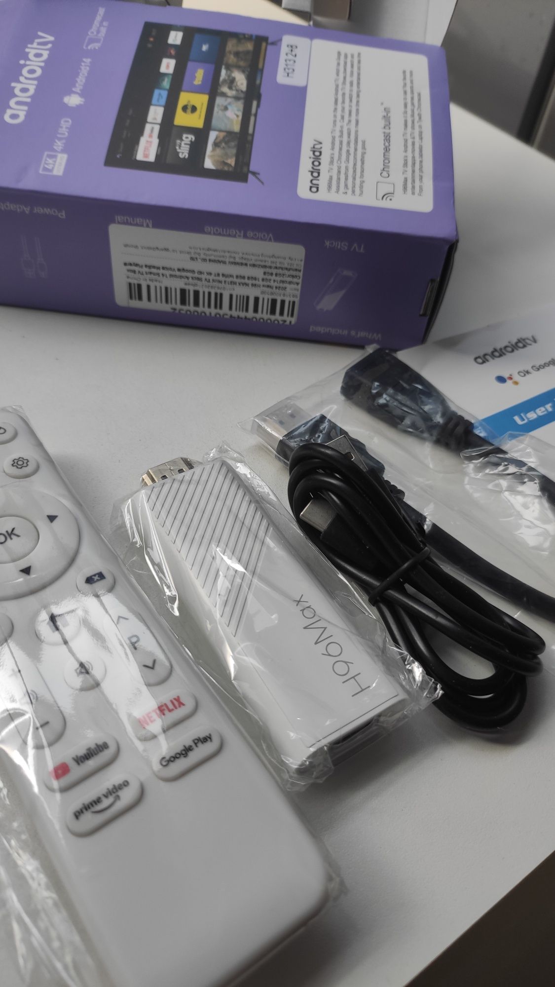 Android TV 14 приставка H96Max 2/16 Gb WiFi 6 Bluetooth пульт+ Голос