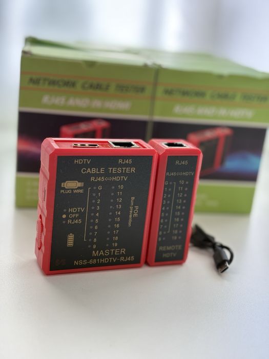 Tester kabli sieciowych RJ45 / HDMI