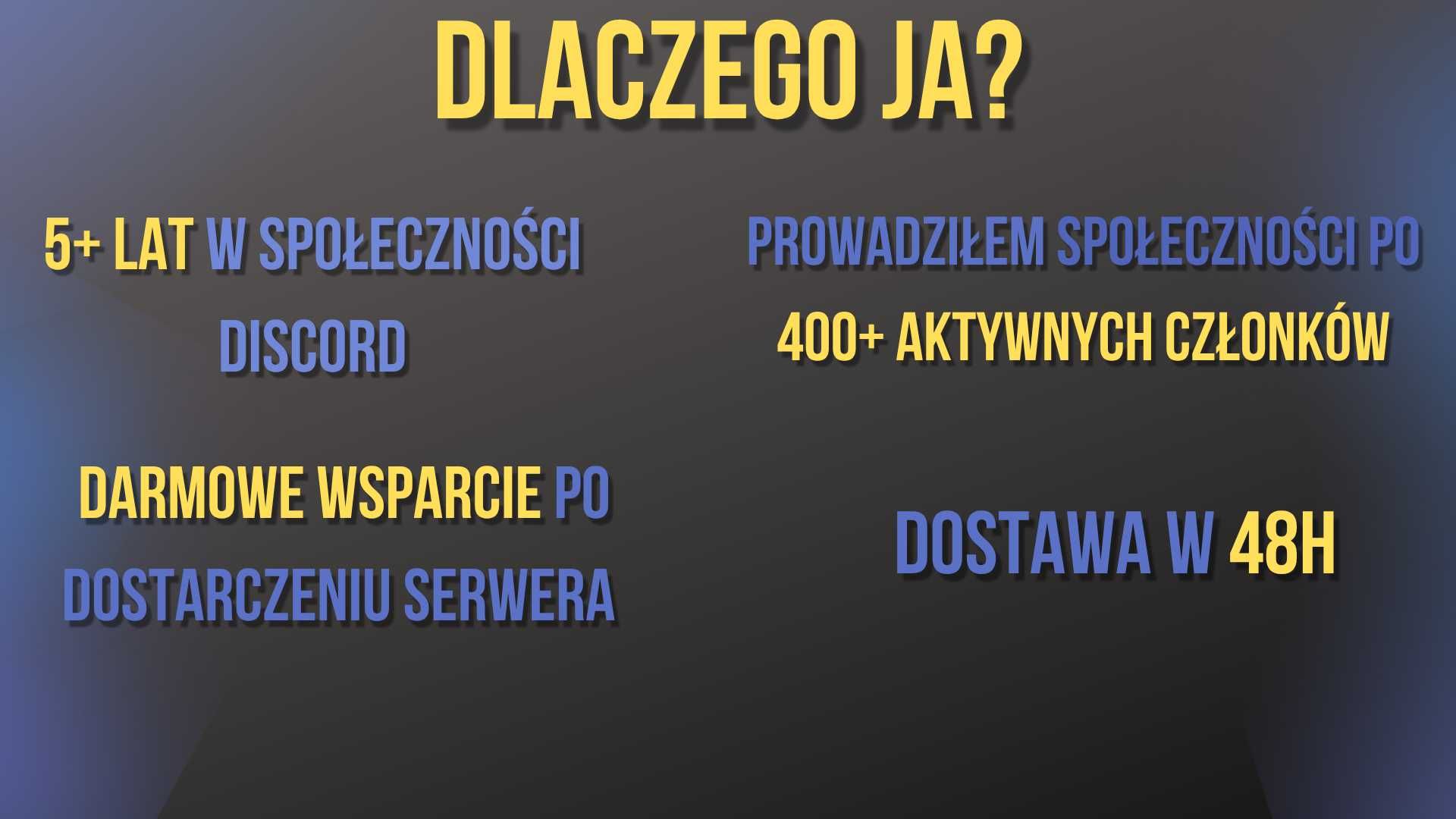 Profesjonalny Serwer Discord • Marka Osobista / Sklep / Społeczność