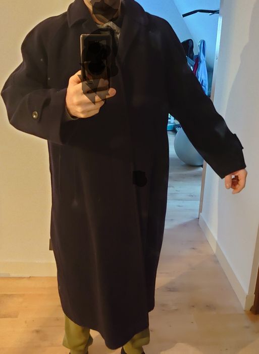 Płaszcz męski duzy ciemny granat