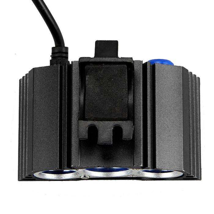 Luz led (Farol)  + bateria + carregador 12000lmBicicleta +