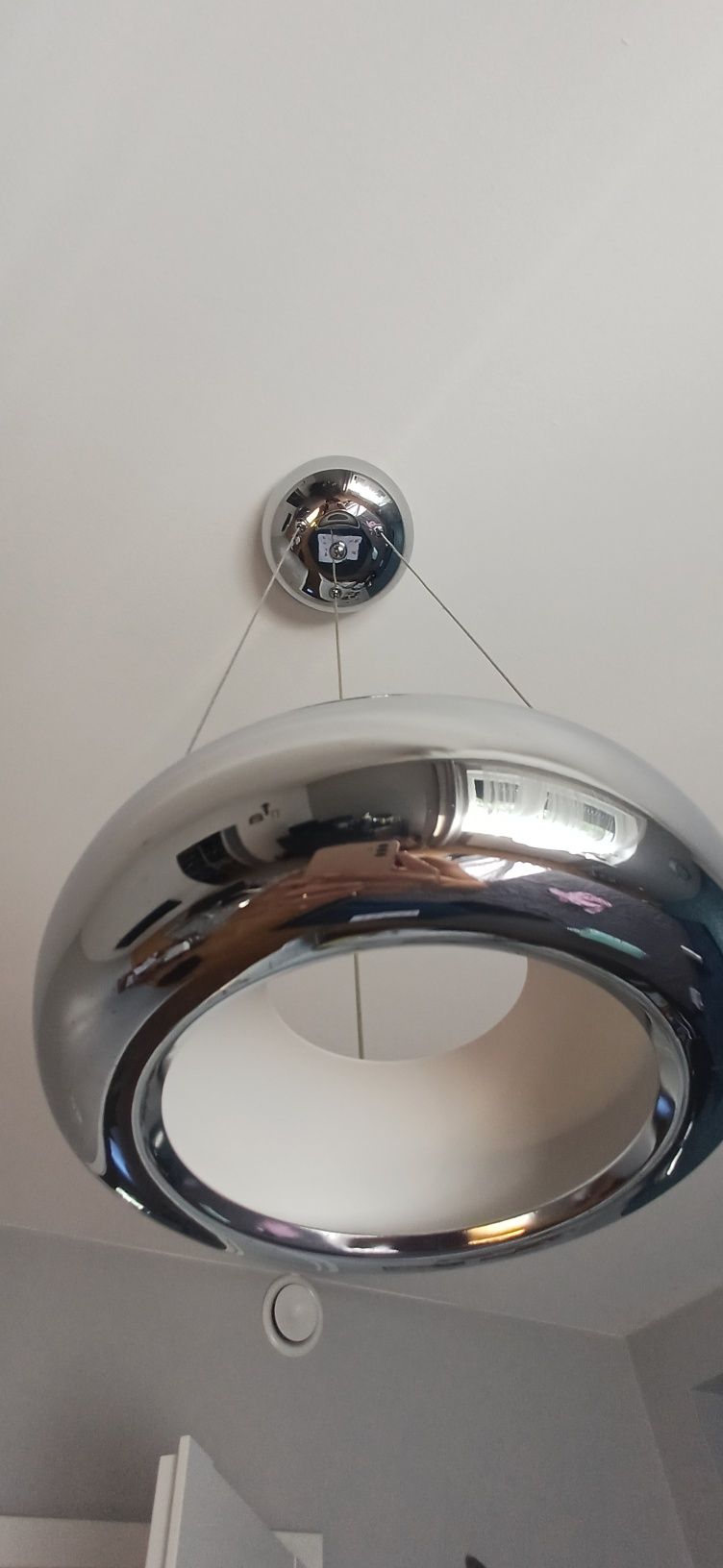 Lampa srebrna wisząca