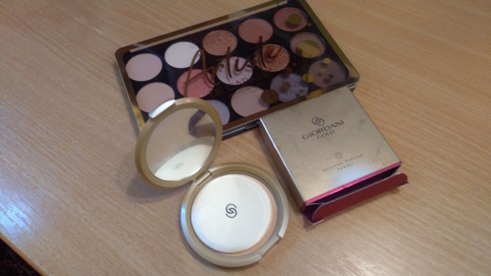 Палитра теней и пудра