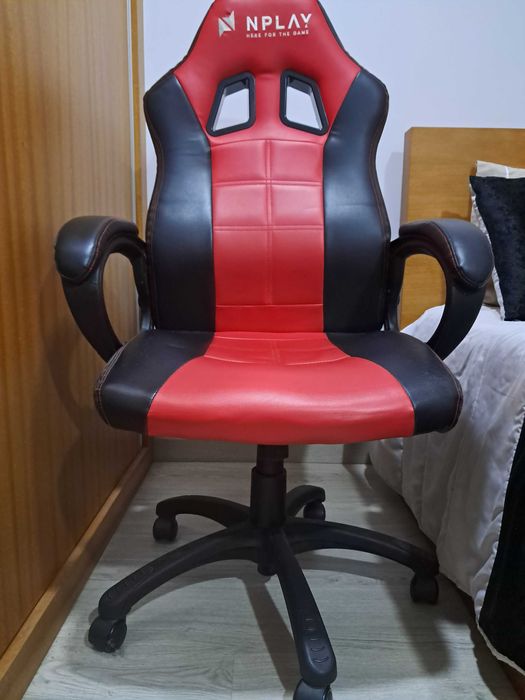 Cadeira Gaming NPLAY Vermelha e preta