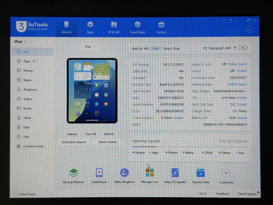 iPad Air 4 (A2072) - 64GB - Cellular (LTE) - faktura VAT 23%