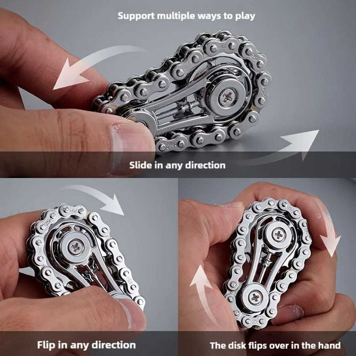 EDC Фіджет іграшка спінер вело ланцюг Fidget Toy антістрес цепь
