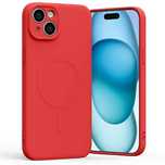 Mercury Magsafe Semi-Silicone Iphone 15 Plus Czerwony /Red