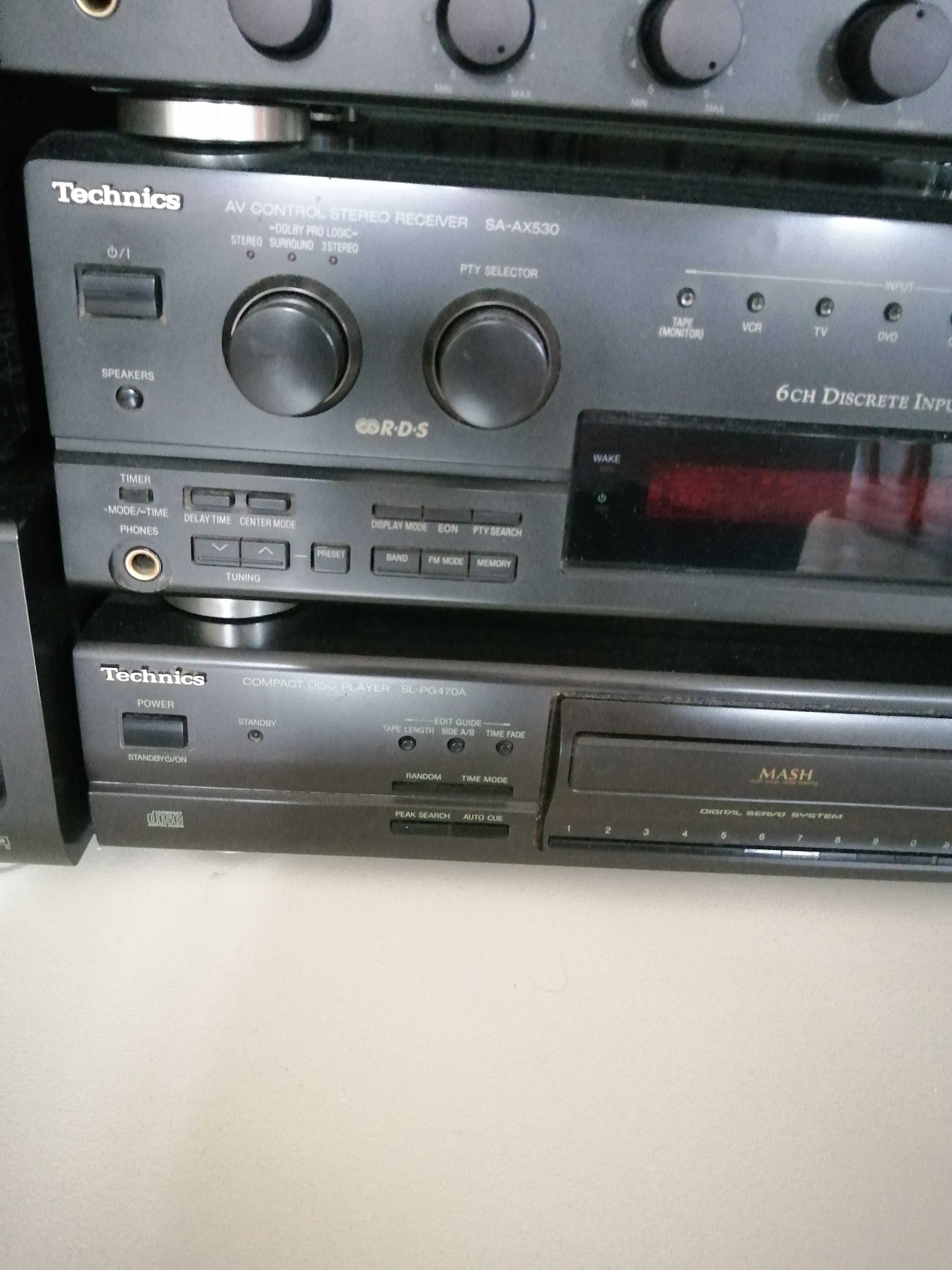 Technics amplituner I cd