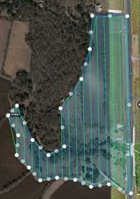 Medição terrenos, mapeamento edifícios, áreas agrícolas metro quadrado