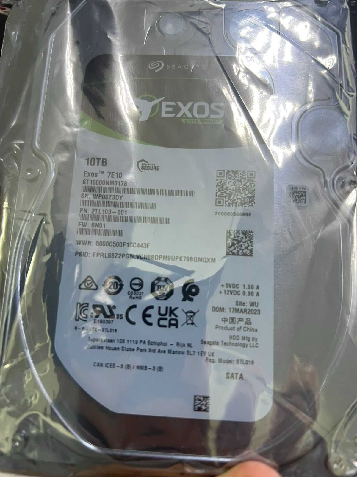 HDD Seagate Exos 7E10 10 TB 7200 rpm 256 MB 3.5" SATA III нові упаков.