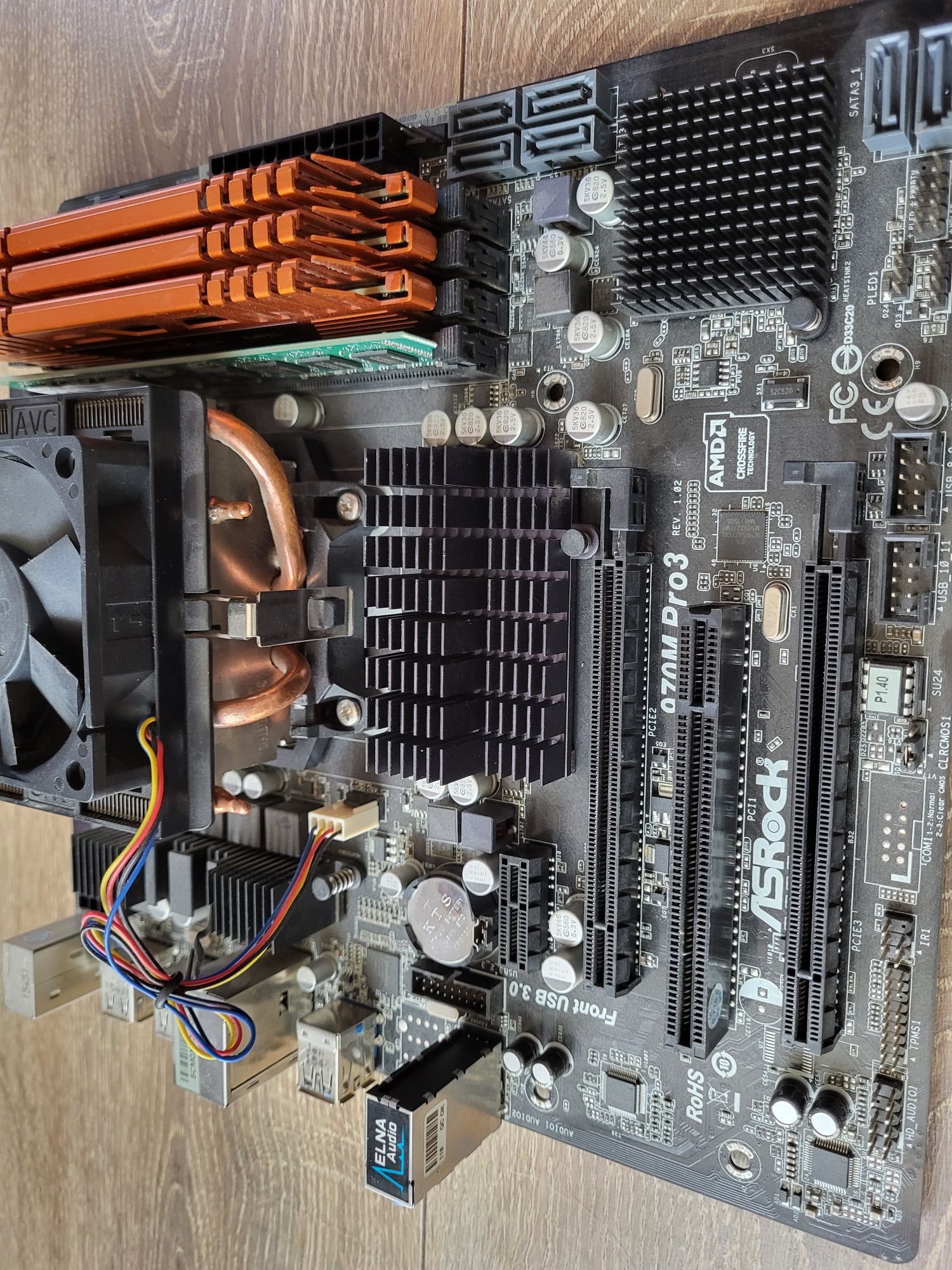 Płyta główna z procesorem AMD FX8350 8 rdzeni 4,2 i pamięcią 20 GB Ram