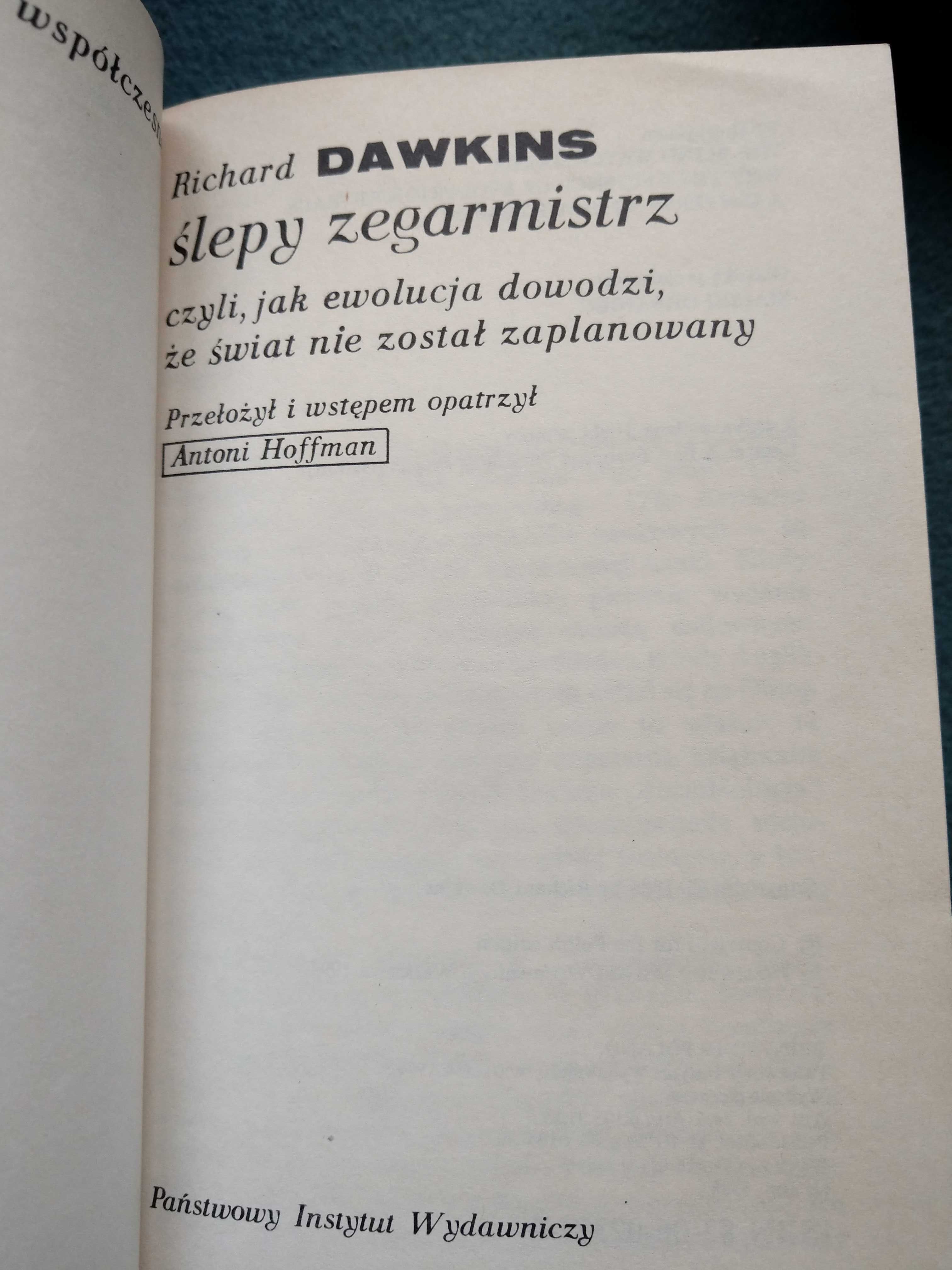 "Ślepy zegarmistrz"  Richard Dawkins