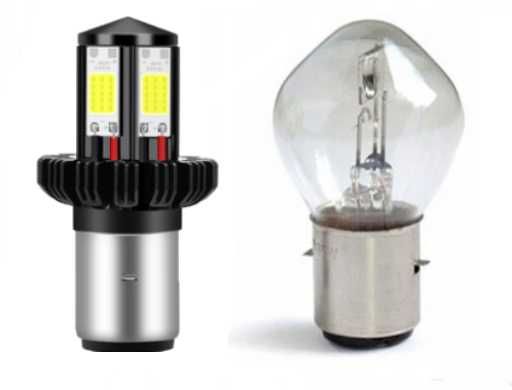 Żarówka LED Skuter Motocykl BA20D S2 Ledowa Super Światło