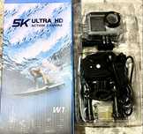 Kamera sportowa 5k utra hd. Dodatkowa bateria karta pamieci 64gb.