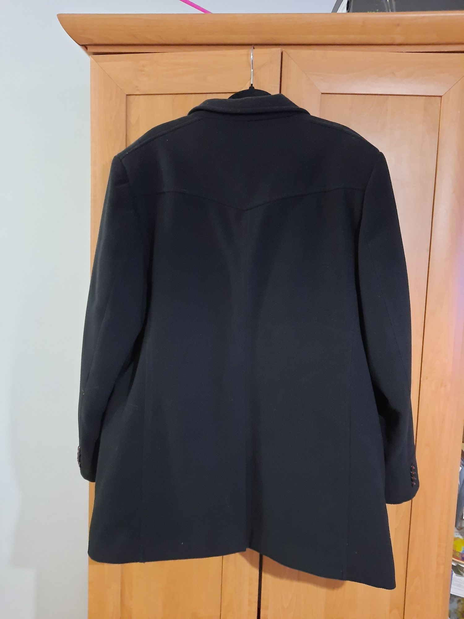 Płaszcz męski L/XL czarny zimowy