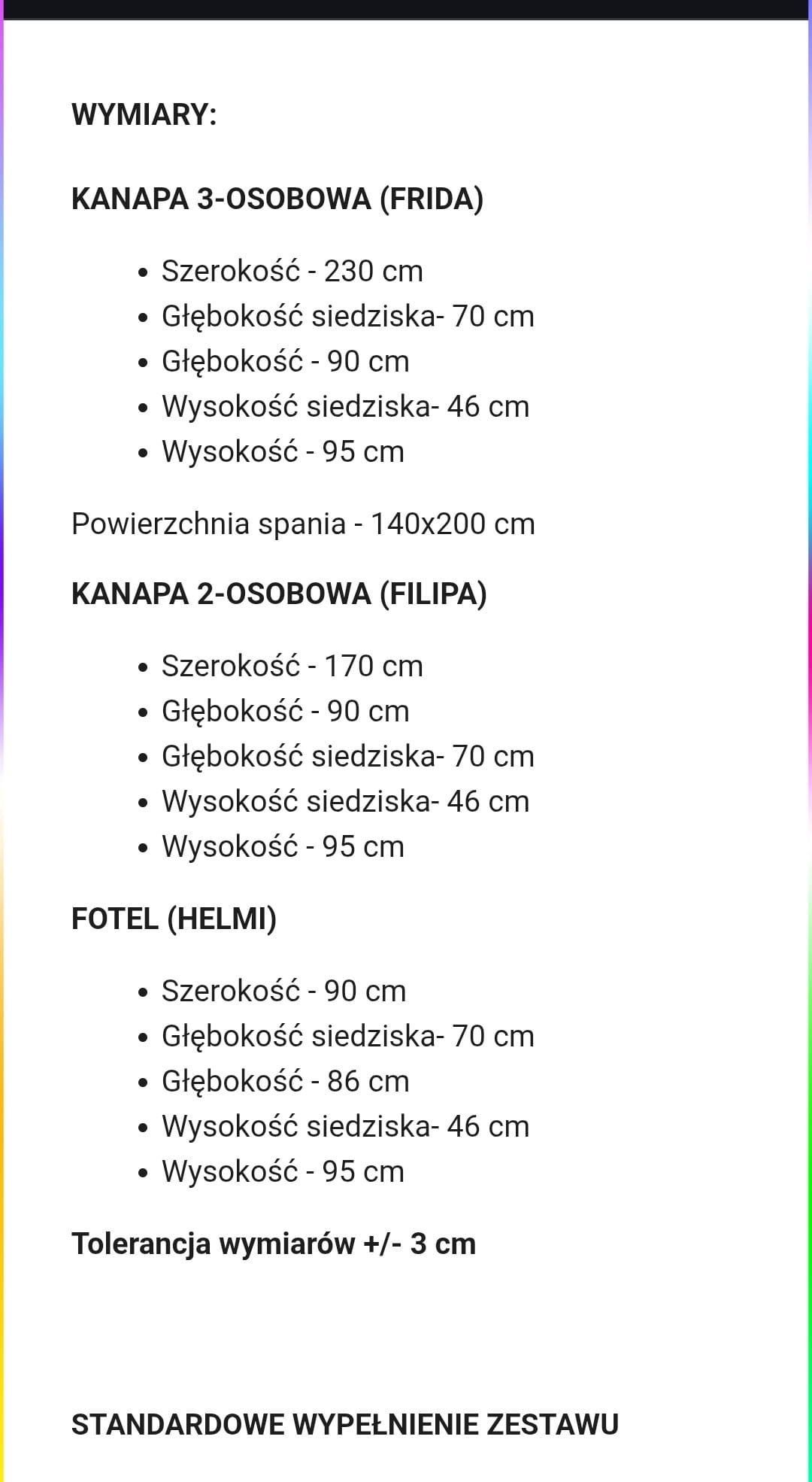 Sprzedam kanapy 3 i 2 osobowe