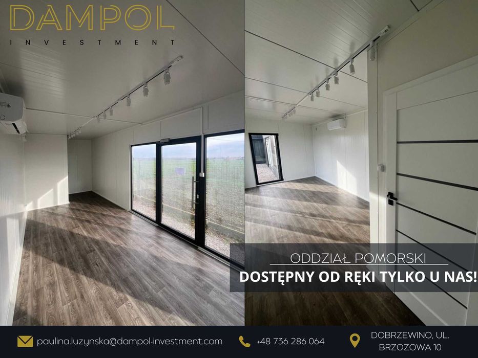 Nowoczesny Domek całoroczny 7X3/21m2/biuro/sklep/mobilny/letniskowy