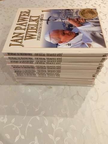 Kolekcja pozłacanych medali Jan Paweł II wraz z kolekcją albumów