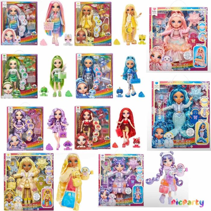 Рейнбоу Хай Зимовий одяг,слайм Rainbow High Winter Wonderland, Slime